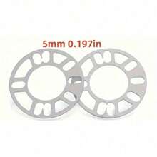 Bộ 2 miếng đệm chuyển đổi bánh xe ô tô bằng hợp kim nhôm đa năng, vòng có vân, độ dày 3mm/5mm/8mm/10mm, thiết kế trung tâm dùng để chuyển đổi bánh xe, tương thích với cả bánh xe 4 và 5 chấu. - trục bánh xe - Xem 11