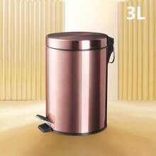 Thùng rác tròn bằng kim loại có bàn đạp, dung tích 8L/5L, thích hợp cho nhà bếp, phòng tắm, nhà ở, có lớp lót bên trong có thể tháo rời. - Rượu sâm banh - Xem 4