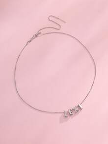 1 pieza Collar con colgante de burbuja 3D con inicial personalizada, joya personalizada con placa con nombre, collar de burbuja redonda con inicial - regalo personalizado para amigos, parejas y familia, collar con nombre diseñado especialmente, joyería para damas - Cadena de caja de plata - Ver 6