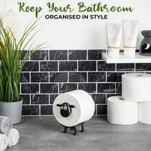 1 hộp đựng giấy vệ sinh hình chú cừu dễ thương, hộp đựng khăn giấy kiêm giá treo khăn đa năng có thể để đứng hoặc treo tường, thiết kế hoạt hình 3D, vật trang trí phòng tắm độc đáo, quà tặng tân gia, đồ dùng phòng tắm bằng nhựa tiết kiệm không gian, đồ trang trí phòng tắm, đồ dùng cần thiết cho kỳ nghỉ, phụ kiện nhà bếp, đồ trang trí nhà cửa - Nhiều màu - Xem 4