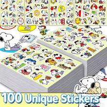 100 miếng dán hình hoạt hình Snoopy, miếng dán dành cho trẻ em, miếng dán trang trí tự làm, phù hợp cho mọi trường hợp, dán lên ốp điện thoại, sổ tay, nhật ký tự làm và các vật dụng trang trí khác. - Nhiều màu - Xem 1