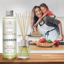 Refill Reed Diffuser Cashmere 200ml - Aroma Refill For Reed Diffuser - Long Lasting Home Fragrance - Air Freshener - Warm Scent - Aromatherapy - Home Decor - Air Diffuser Adults World Book Day - Default - View 6