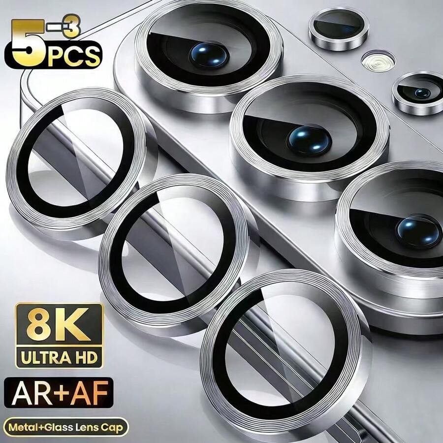 Alloy Lens Protection Film Camera Lens Protector Film Compatible With Samsung Galaxy S26/S25/S24/S23/S22 Ultra Plus FE/A05S/A06/A14/A15/A16/A24/A25/A34/A35/A37/A54/A55/A57, Easy To Install, Separate Metal Lens Protection, High-Definition Tempered Glass Lens Cover, Phone Accessories Mother's Day Gift