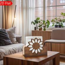 Wooden Tissue Box Holder, Decorative For Restaurant, Bar, Hotel, Home Kitchen Tabletop - A - View 2