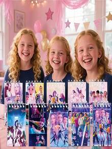 10 cuốn sổ tay mini xoắn ốc KpopDemonHuntes K-Pop, sổ ghi nhớ, quà tặng cho bữa tiệc chủ đề thần tượng. - Nhiều màu - Xem 1