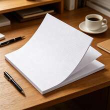 GDTME Sổ tay DIN A4 kẻ ô vuông, gói 10 tập, 40 tờ/tập, 75 g/m², in offset, màu trắng, Notizblock24 - Một cỡ - Xem 4