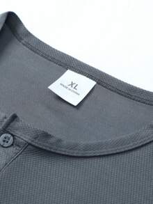 AHTELB 男士夏季薄款運動短袖T恤，冰絲快乾透氣面料，標準版型，經典圓領基本款上衣，適合日常運動、健身訓練、慢跑與休閒穿著，送給丈夫、男朋友、朋友、客戶、父親的禮物，男士健身服，父親節禮物 - 灰色 - 查看 3