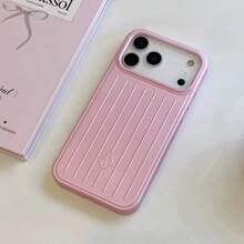 DECOPHONE 粉色 Daymera 圖案手機殼，相容 Apple 17 Pro Max，霧面防摔，16 Pro 鏡頭全覆蓋，15 Pro Max 高端保護殼 - 粉色 - 查看 1