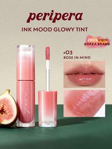 Peripera Ink Mood Glossy Lip Glaze 03, High Gloss Non-Sticky Lip Color, Mirror-Like Wet Finish, Lightweight Smooth Texture, Layerable Moisturizing Formula, Long-Lasting, Korean Beauty, Holiday Gift, 4 G / 0.14 Oz. - 03 - View 2