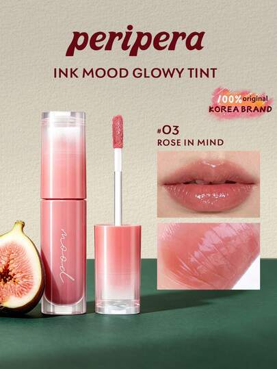 Peripera Glossy Lip Gloss, Mirror-Like Wet Texture, Juicy Like Fresh Fig Juice, High Shine Non-Sticky, Super Moisturizing & Plumping, High Pigmentation With Single Application, Gel-Like Lasting Formula, Korean Makeup, Korean Cosmetics, Holiday Gift, Mother's Day Gift, 4g/0.14oz
