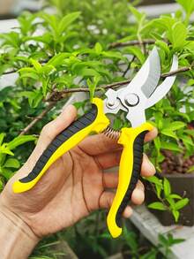 A Set Of Garden Pruning Shears – Portable Flower Pruning Shears Set | Ergonomic Non-Slip Handle | High-Tension Spring | Easy Cutting | Modern Metal Blade Pruning Shears | High-Efficiency Gardening Tools - Multicolor - View 13