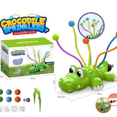 3-In-1 Kids Water Sprinkler, Squirt Fish With Water Balloons Set, Backyard Play, Suitable For Boys And Girls Outdoor Summer Toy, Fit For 3-8 Years Old Children And Family Backyard Water Play Toy