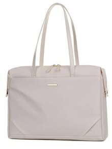 14英寸大容量简约时尚多功能电脑收纳手提包单肩笔记本电脑包，兼容Macbook - 彩色 - 查看 11