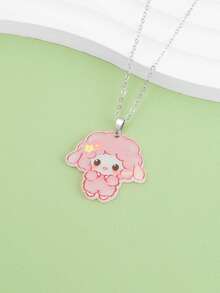 SANRIO 1件可爱卡通三丽鸥布丁狗吊坠项链，简约设计，适合日常佩戴，是青少年的理想之选 - A - 查看 6