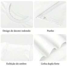 Camiseta con estampado de lazo rosa para mujer, camiseta gráfica "She is Worthy" de Proverbios 31, blusa informal holgada de algodón de manga corta para uso diario, top moderno y a la moda para niñas y mujeres. - Blanco - Ver 4