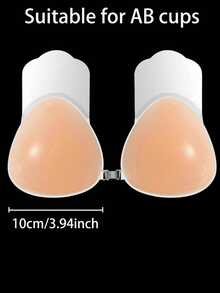 1 Stück Silikon Dreieck Lift BH Pads für Frauen, weich & bequem, 3-4 Mal wiederverwendbar, geeignet für Kleider & Abendroben - Verschiedenfarbig - Übersicht 8