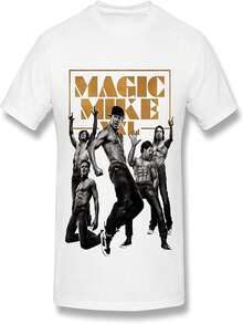 Camiseta para hombre con póster de Magic Mike - Blanco - Ver 1