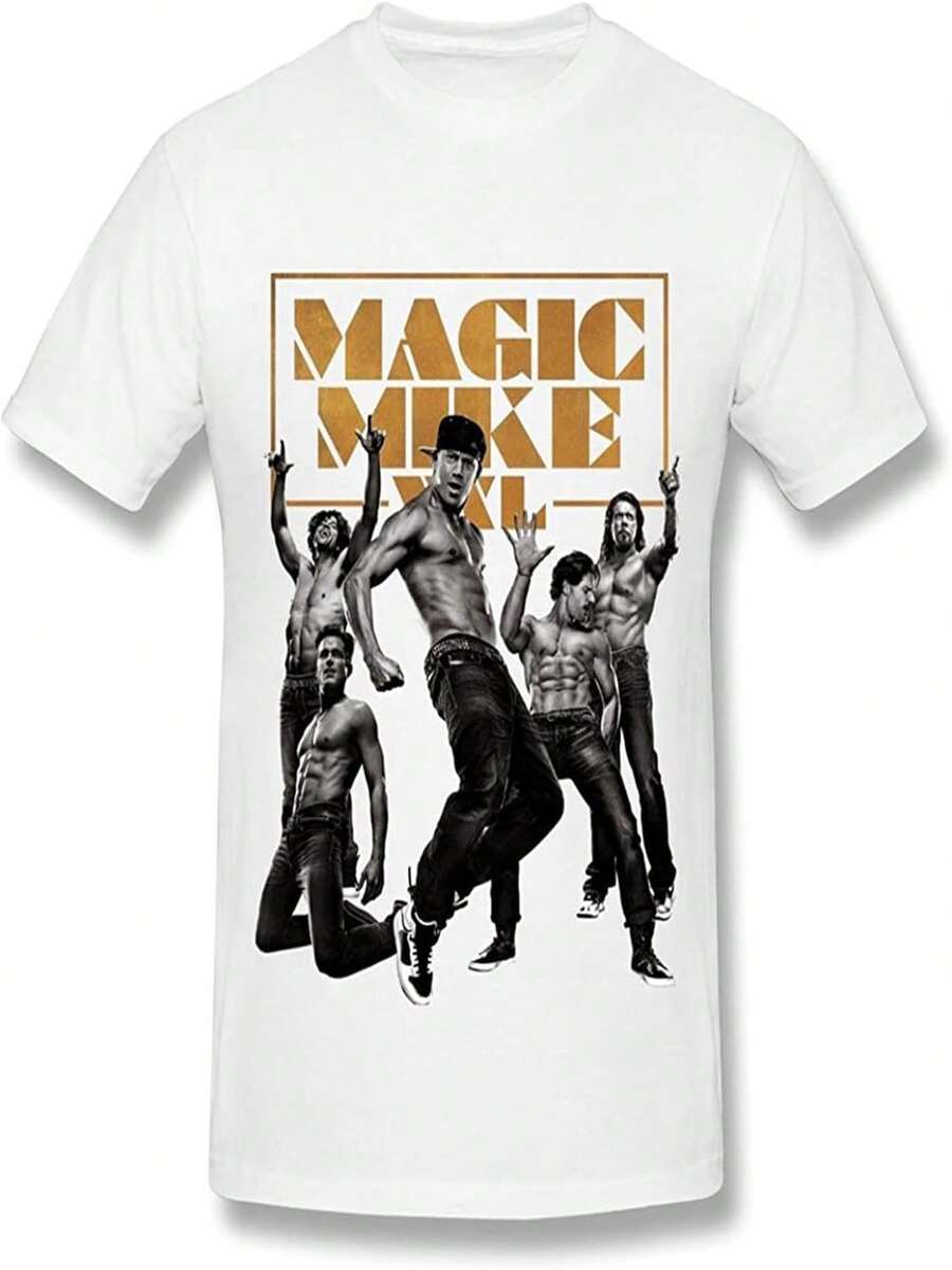 Camiseta para hombre con póster de Magic Mike - Blanco - Ver 1