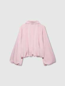 Women's Casual Turndown Collar Zip-Up Long Sleeve Jacket, Spring - Pink - View 2