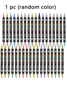 1/12/24色丙烯颜料马克笔，细头和斜头，高遮盖力，防水耐光，适用于岩石彩绘、3D打印、鸡蛋、木材、玻璃、陶瓷、DIY工艺品等。 - 筆 - 查看 10