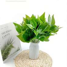 1/2/3/4pcs Artificial Eucalyptus Leaves, Simulated Eucalyptus Branches, Suitable For DIY Floral Wall, Scene Arrangement, Living Room/Bedroom Vase Placement, Wedding Party Decoration, Desktop Decor. Autumn/Winter Fallen Leaves Can Be Used For Indoor Decoration, Home Decor, Kitchen Decor, Wedding Decor, Dining Table Decor, Center Piece, Office Decor, Garden Decor, Outdoor Decor, Father's Day/Mother's Day Gift - Green - View 4