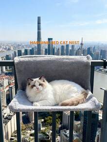 Hanging Cat Bed, Suspended Cat Nest, Wall-Mounted Cat Hammock, Pet Bed For Cats, Suitable For All Seasons, Hanging On Window Sill For Sunbathing - L-shaped - View 11