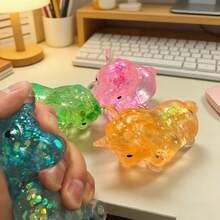 Unicorn Squishy Toy: It Has A Soft And Chewy Maltose Texture, And It's Super Relaxing To Squeeze. When You're Slacking Off At Work Or Tired From Studying, Squeeze It A Couple Of Times To Relieve Stress And Add Fun. Its Exquisite And Compact Design Makes It Suitable As A Decoration Or For Personal Use, Or As A Gift For Friends - 隨機顏色 - 查看 2