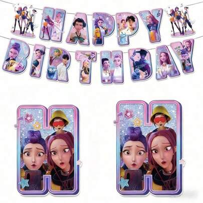 DOBBLE 1 Bộ Trang Trí Tiệc Chủ Đề Witcher dành cho Nữ, Phụ Kiện Tiệc Thanh Lịch, Thích Hợp Cho Lễ Hội Người Hâm Mộ, Sinh Nhật.