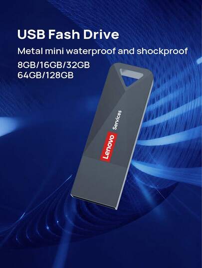 Lenovo محرك أقراص فلاش USB عالي السرعة وعالي السعة؛ صغير الحجم وقابل للحمل بهيكل من سبائك الزنك؛ يعمل بمجرد التوصيل، بدون الحاجة إلى برامج تعريف؛ مناسب للاستخدام في السيارات والمكاتب والمدارس؛ تتوفر سعات متعددة؛ تصميم معدني صغير؛ مقاوم للماء والصدمات.