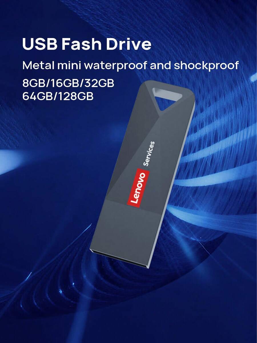 High-Speed, High-Capacity USB Flash Drive; Compact And Portable With A Zinc Alloy Body; Plug And Play, Driver-Free; Suitable For Use In Cars, Offices, And Schools; Multiple Capacities Available; Mini Metal Design; Waterproof And Shockproof. - View 1