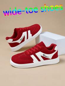 Women's Wide-Toe Shoes, Women's Wide-Foot Casual Sneakers, Sneakers, New Spring And Summer Student Casual Running Shoes, Red Color Suitable For Various Festivals, Suitable For Sports, Walking, Jogging, Daily Wear, Lightweight And Comfortable Women's Sneakers - Red - View 6