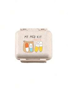 Mini 6-Compartment Portable Pill Box, Medicine Storage Box, Travel Pill Case, 6-Compartment Small Pill Box With "My Pill Bag" And Pill Pattern, Sealed Pill Storage Box, 6-Day Weekly Storage Box, First Travel Pill Storage Box, Daily Vitamin Pill Box, Pocket Pill Storage Box, Charming Storage Box, Home Essential, Travel Essential - Multicolor - View 13