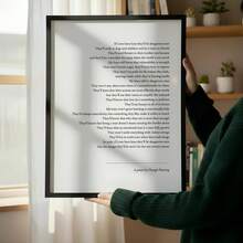 1pc "If I Ever Have Boys" Poem Wall Art, Daragh Fleming Inspirational Print, Neutral Minimalist Home Decor (Unframed) - A - View 7