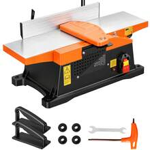 Spiral Benchtop Jointer, 6 In, 2 HP 12000 RPM Bench Top Wood Jointer, With 12-Blade Spiral Cutterhead, Up To 1/8 In Depth, Adjustable Fence, 6 X 23 In Cast Aluminum Table, For Woodworking DIY - 6 Inches, Spiral Blade - View 8
