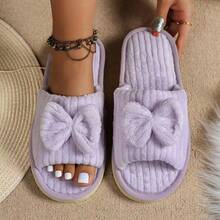 Who Can Resist The Gentle Bowknot! EVA Open-Toe Slippers Are Super Stylish To Wear In Spring And Autumn - Women's Slippers - View 2