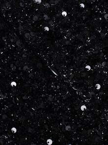 Đầm dạ hội maxi ôm sát cơ thể màu đen đính sequin dành cho nữ, cổ yếm, chữ V, xẻ cao. - màu đen - Xem 5
