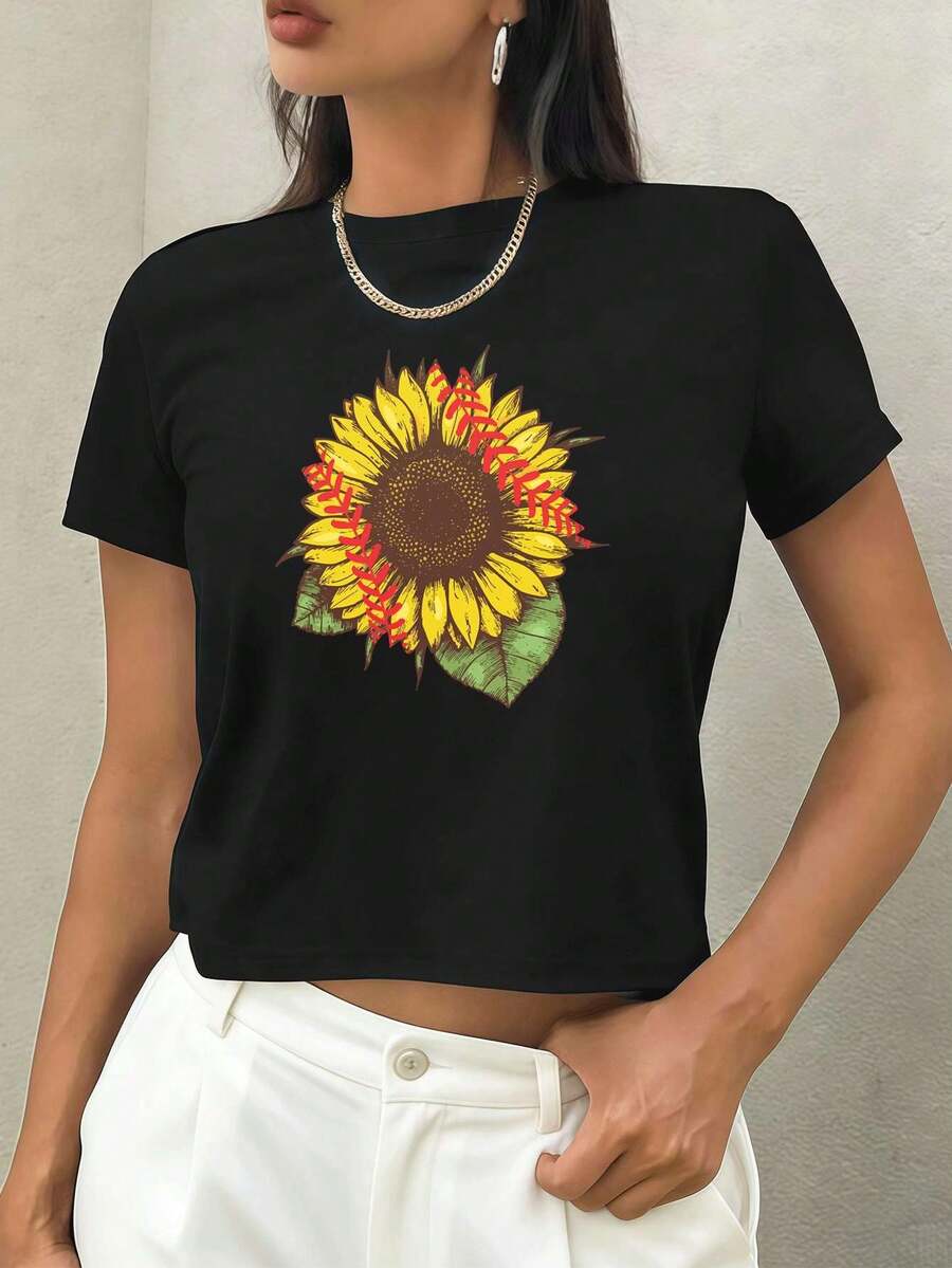 Women T-Shirts - Black - View 1