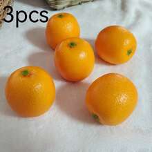 Artificial Oranges, Plastic-Look Oranges, Artificial Oranges, Decorative Fruit Trays, Suitable For Furniture Decoration, Kitchen Decoration, Window Displays, And Photography Props. - Orange-6pcs - View 11