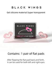 BLACKWINGS 韓式睫毛燙矽膠墊 粉色 1 對 0.5mm 超薄 自黏式可重複使用睫毛燙護墊 原創設計 - 粉色 - 查看 3