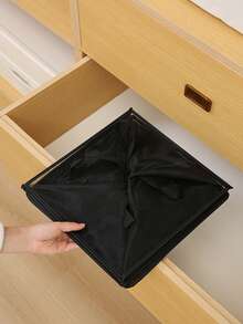 1pc Foldable Laundry Basket With Handle, Portable Collapsible Dirty Clothes Storage Sorter Bin For Bedroom, Laundry Room, Bathroom, Dorm, Home Organization, Perfect Holiday Gift For Mom - Multicolor - View 5