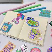 50pcs Inspirational Phrases Stickers - 1 Set 50pcs - View 8