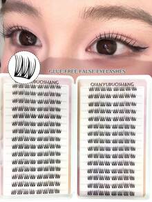 240 buah bulu mata palsu C-Curl berperekat, dapat digunakan kembali, tampak alami untuk sehari-hari & acara khusus, cocok untuk pemula DIY, tidak berbahaya dan mudah diaplikasikan, tahan lama dan nyaman untuk pesta, fotografi, panggung, bulu mata palsu bertekstur lembut. - C - View 10