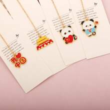 Mặt dây chuyền hình gấu trúc dễ thương, móc khóa đánh dấu sách tiện dụng cho học sinh, đồ dùng văn phòng phẩm hình hoạt hình dễ thương, bán sỉ. - Bộ sưu tập Gấu trúc - Xem 5