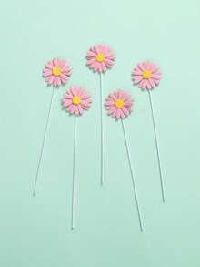 1/5 pièces Décorations de gâteau à la marguerite, Décorations de gâteau à la marguerite, Décoration de gâteau à motif marguerite, Décorations de gâteau à la marguerite, Décoration de cure-dents à la marguerite pour cupcakes, Fleurs de marguerite de printemps, Décoration de fleurs en papier polyvalente, Convient pour la table de dessert d'anniversaire, le mariage, la douche de mariage, 1 set - Multicolore - Voir 11