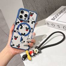 This Disney Mickey Mouse Lanyard Phone Case Is Fully Covered In TPU Material, Features Strong Magnetic Closure, Is Shockproof And Lightweight, And Is Compatible With IPhone17/16/11/13/15/15 Plus/15 Pro/15 Pro Max/12/14 Pro Max/11 Pro Max/12 Pro/12 Pro Max/13. This Phone Case Is A Popular Birthday Gift Or Business Gift Choice; It Is Durable, Stain- And Fingerprint Resistant, And Suitable For Both Men And Women. The Set Also Includes A Mickey Mouse Phone Case And A Mickey Mouse Plush Bracelet, Making It A Perfect Gift For Friends And Family. This Stylish Phone Case Is Fun, Lightweight, And Durable. IPhone17 Pro Max Phone Case, Minnie Mouse Phone Case. - 無色 - 查看 6