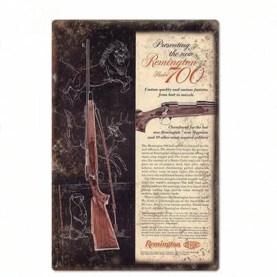 Tấm bảng kim loại hình súng trường Winchester Colt cổ điển, tranh treo tường bằng sắt rèn, thích hợp trang trí nhà cửa cho người yêu thích săn bắn trong phòng khách.