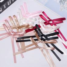 10个/包芭蕾舞风格长蝴蝶结，优雅时尚发饰工艺装饰，10厘米袜子内衣礼品包装蝴蝶结，节日派对装饰大蝴蝶结 - 查看 7