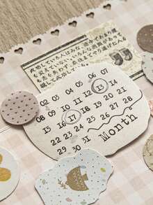 1 Pack 50pcs Creative Polka Dot Asymmetrical Circle Stickers For Scrapbook DIY Collage Decoration Photo Album - Scattered Dots - View 10