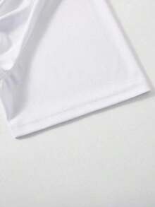 Camiseta de talla para hombre con estampado de letras 0SWT - Negro - Ver 4