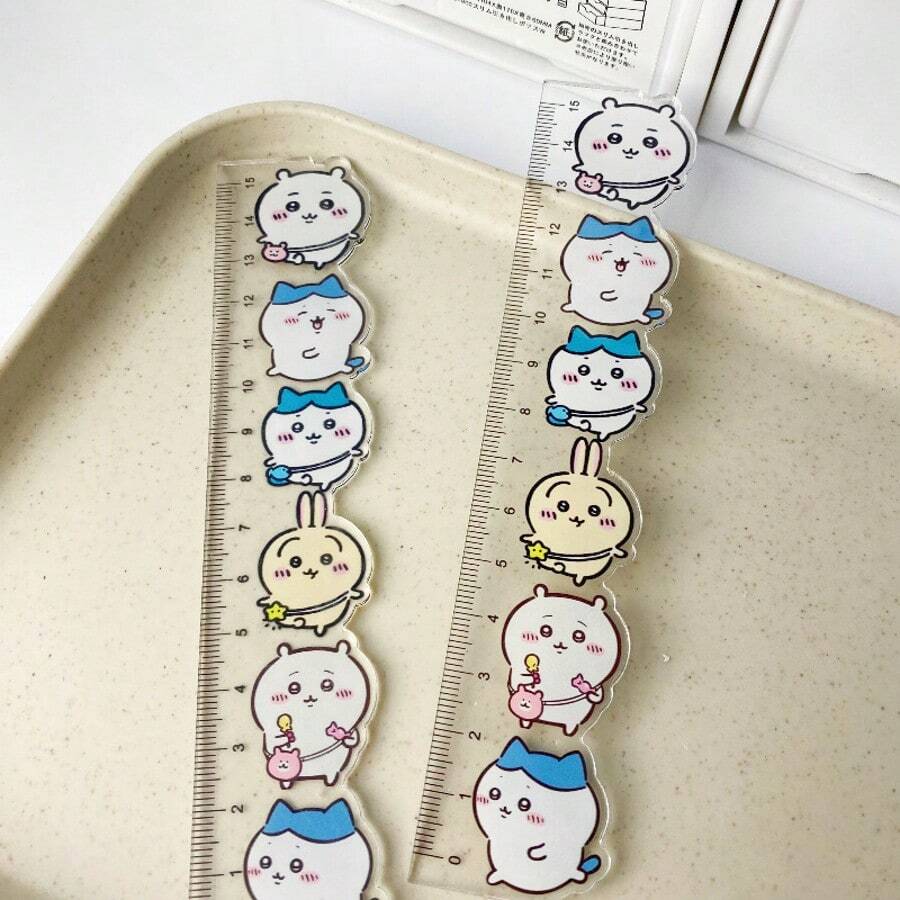 1支热销Giekawa亚克力尺，可爱亚克力尺，学生测量工具 | 生日派对纪念品，生日礼物，小礼物，实用小物 - 彩色 - 查看 1